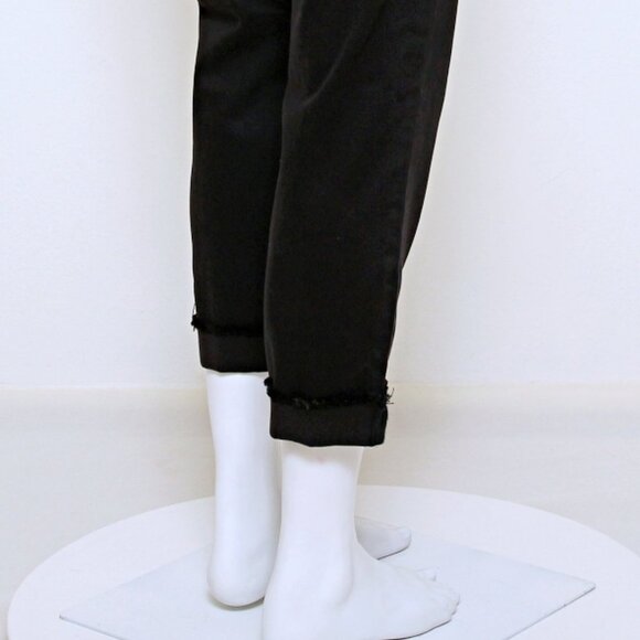 Kut from the Kloth Amy Crop Straight Leg Pants with Raw Hems - Picture 8 of 9